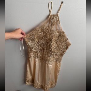 gold homecoming dress